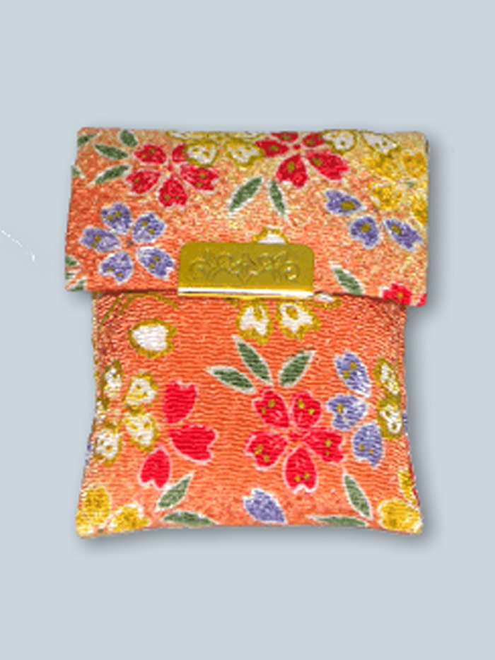 Etui Chirimen pour Gohonzon portatif - Orange