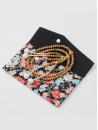 Pochette noire & fleurs de couleurs