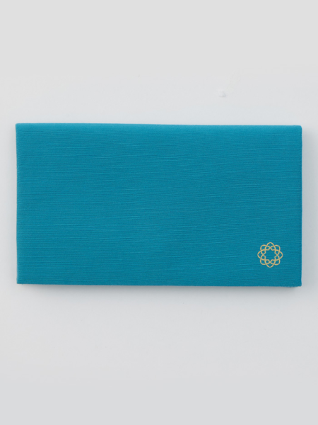 Pochette bleue paon - logo SGI  