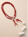 Chapelet Plastique Rouge et Sakura - Moyen
