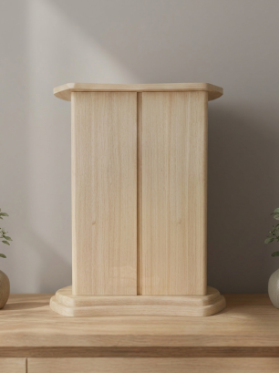 Autel Emeraude Bois Naturel Clair
