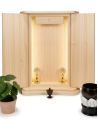 Autel Emeraude Bois Naturel Clair