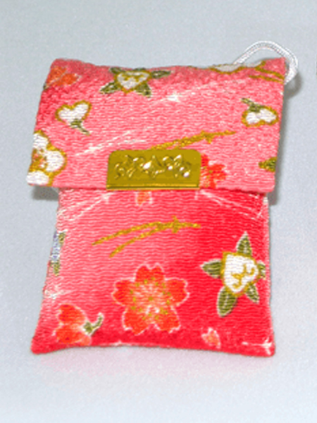 Etui Chirimen pour Gohonzon portatif - rose