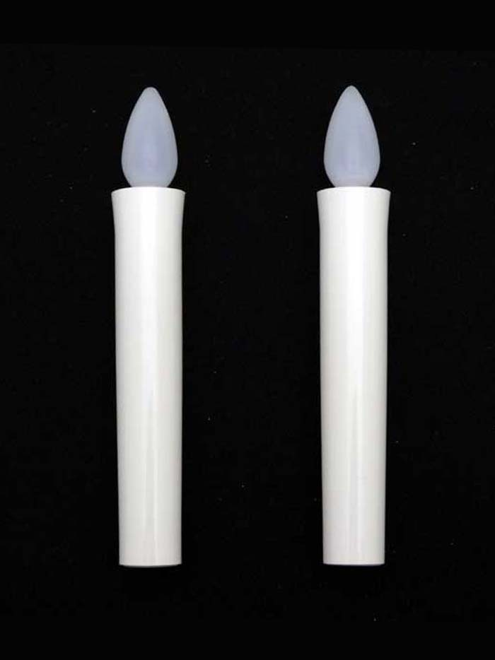 Bougies à LED (paire) - Piles 1.5 V - 15 cm