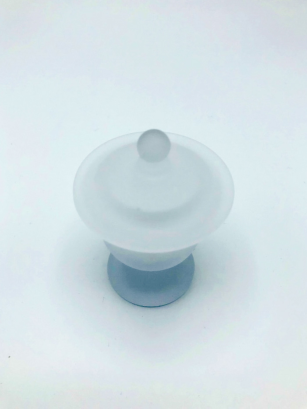 Coupe à eau en verre dépoli blanc