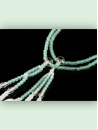 Chapelet Plastique - Bleu vert - Très petit