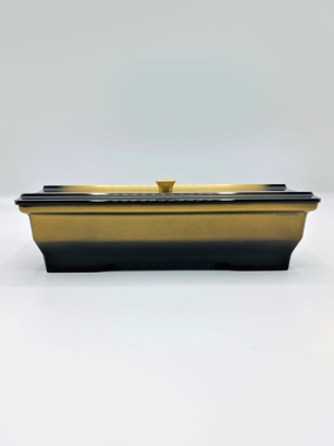 Bac à encens métal Saga avec couvercle