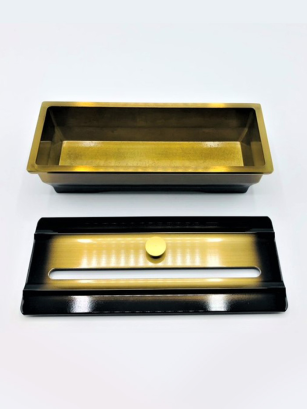 Bac à encens métal Saga avec couvercle