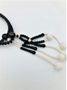 Chapelet Bois d'ébène pompons tressés - Moyen A