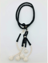 Chapelet Bois d'ébène pompons tréssés - Très Grand A
